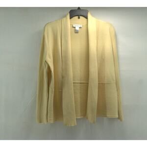 Christopher Banks, yellow women’s large cardigan sweater